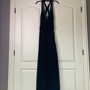 Black extra long BCBG dress